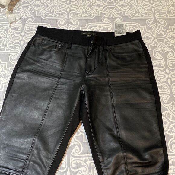 Banana republic faux leather front pants​ - Picture 2 of 6